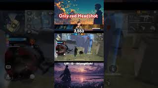 Only red headshot #freefire #1vs4 #shorts #shortsfeed