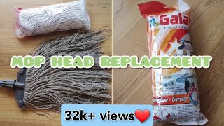 GALA CLIP N FIT MOP HEAD REPLACEMENT AT HOME | DIY with RJ