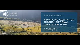 NAP Champions Webinar: Advancing adaptation through National Adaptation Plans