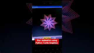Colorful star shape using Python Turtle Graphics