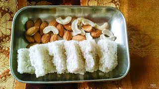 Coconut burfi recipe | ಕೊಬ್ಬರಿ ಮಿಠಾಯಿ  | nariyal barfi | coconut barfi | thengai burfi | kannada