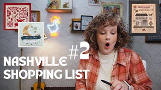 NASHVILLE SHOPPING LIST #2!  Annie Beez, Counting Puddles, Jan Hicks, Praiseworthy \u0026 More