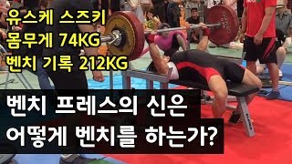 초고중량 벤치프레스, 파워리프팅 벤치 전문 선수 유스케 스즈키 분석 (후인 거상, 벤치 그립, 레그 드라이브, 벤치프레스 강의)