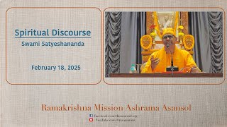 Spiritual Discourse by Rev. Swami Satyeshananda.