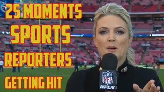 25 MOMENTS SPORTS REPORTERS GETTING HIT, Try Not To Laugh At These Funny Moments in Sports