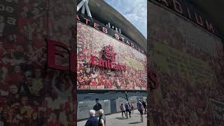 The new banner outside the Emirates Stadium #arsenal #football #london #mylondon