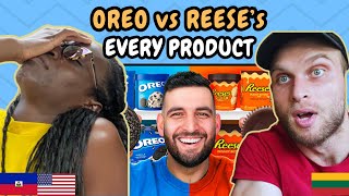 REACTION TO Every Oreo vs Reese's Product! | FIRST TIME WATCHING