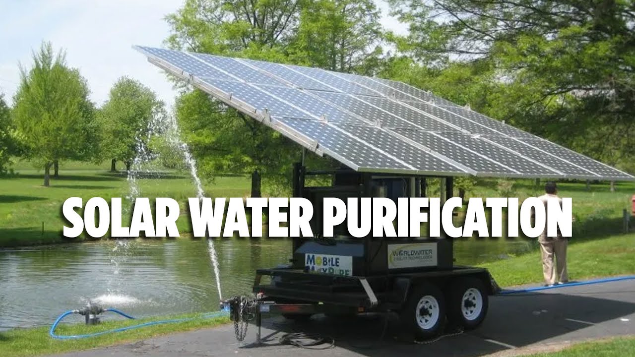 Solar Powered Water Purification Systems Innovision Tech Youtube