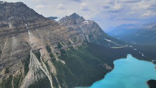 The Most Beautiful Place on Earth, Peyto Lake and Caldron Peak | 4K Drone Footage