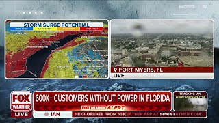 More Than 600,000 Without Power in Florida Due To Hurricane Ian