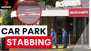 Man fighting for life after McDonald’s car park ambush | 7 News Australia