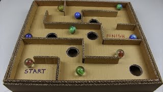 DIY Board Game Marble Labyrinth from Cardboard | How to Make Amazing Game