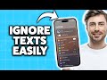 How to Ignore Messages on iPhone 2026 (Step-By-Step Tutorial)