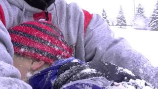 02.03.14 Sledding with My Precious Children Gabriela \u0026 Adarius