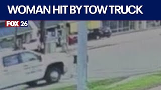 Harris County: Woman struck by tow truck; witnesses speak with FOX 26