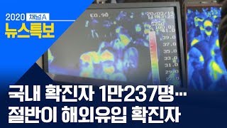 국내 확진자 1만237명…절반이 해외유입 확진자 | 뉴스특보