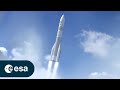 Ariane 6 launch animation