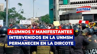 🔴🔵Cercado de Lima: Alumnos y manifestantes intervenidos en la UNMSM permanecen en la Dircote