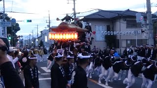 令和元年10月19日　八田荘だんじり　曳き出し（西四町）