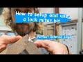 Setting up and using a lock miter bit for perfect mitered edges