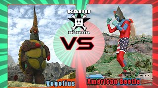 Kaiju CAGE MATCH!! | American Beetle vs. Vegetius | Kaiju Big Battel |