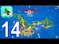 War of Rafts: Crazy Sea Battle - Gameplay Walkthrough Part 14 Raft Army Commander (Android,iOS)