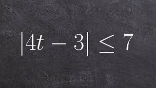 Solving and graphing an inequalty as an absolute value