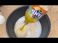 experiment big tooothpaste eruption from coca cola sprite fanta and mentos