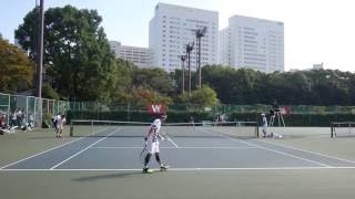 S4 今大会MVP 切詰魁(明大) 対 松崎勇太郎(早大) 2016 全日本大学対抗テニス王座決定試合 決勝 1st2ndセット [FullHD 60fps]