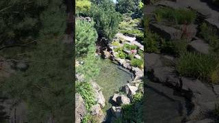 Another view of a waterfall at the Montreal Botanical Garden