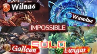 (Granblue Fantasy) Tetra Elements Lvl200 Dragons Raids Solo [Wilnas, Wamdus, Galleon, Ewiyar]