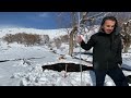 extreme cold❄️ 45° solo camping 4 days snowstorm u0026 surviving at 45°c in snow storm❄️