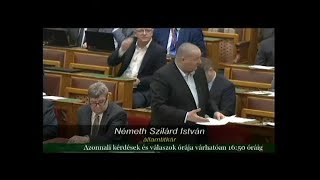 20200217 1605 Parlament, Németh Szilárd válasza