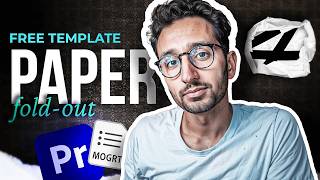 Ali Abdaal Paper Fold ANY IMAGE!  FREE Premiere Pro Template