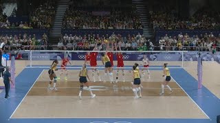 Volleyball Brazil Gabi Guimaraes amazing in Brazil - Poland at 2024 Paris Olympics