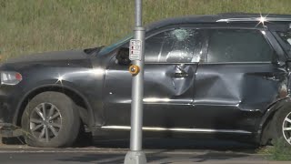 3 found shot after chase ends in crash: Denver police