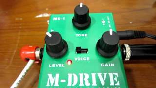 AMT M-DRIVE GUITAR EFFECT PEDAL DEMO REVIEW