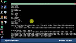 Lecture-3 int variable, type and id function in python