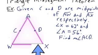 Unit 4: Triangle Midsegment Theorem