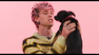 MGK Plays With Puppies While Answering Fan Questions