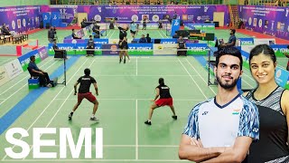 DHRUV/TANISHA V/S DEEP/AKSHA SENIOR NATIONAL BADMINTON CHAMPIONSHIP 2023 GUWAHATI MIXED DOUBLES SEMI