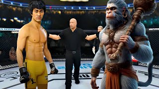 PS5 | Bruce Lee vs. Muscular Hanuman [EA Sport UFC 4]🥊