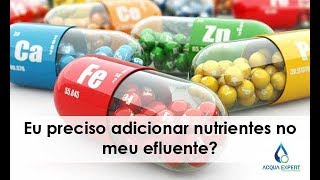 Eu preciso adicionar nutrientes no meu efluente?