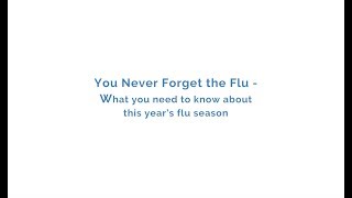 You never forget the flu - what you need to know about this year's flu season