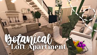 [ bloxburg ] 🪴 aesthetic botanical loft apartment ꒰ build & tour ꒱