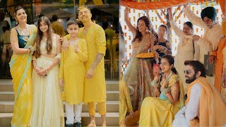 Dalljiet Kaur Nikhil Patel Gets Romantic At Haldi Ceremony |Shalin Bhanot wife Dalljiet 2nd Marriage
