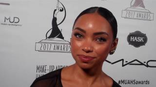 Edward Aydin + Logan Browning@Make -Up \u0026 Style Awards 2017 Hollywood