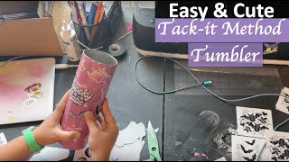 How To Make A Cute Tack-It Method Halloween Tumbler | The DIY Guide | Ep 260