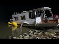 houseboat capsizes at charles mill lake park