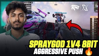 RNTX Spraygod 1v4 8Bit 🔥 Aggressive Push | Team Xspark